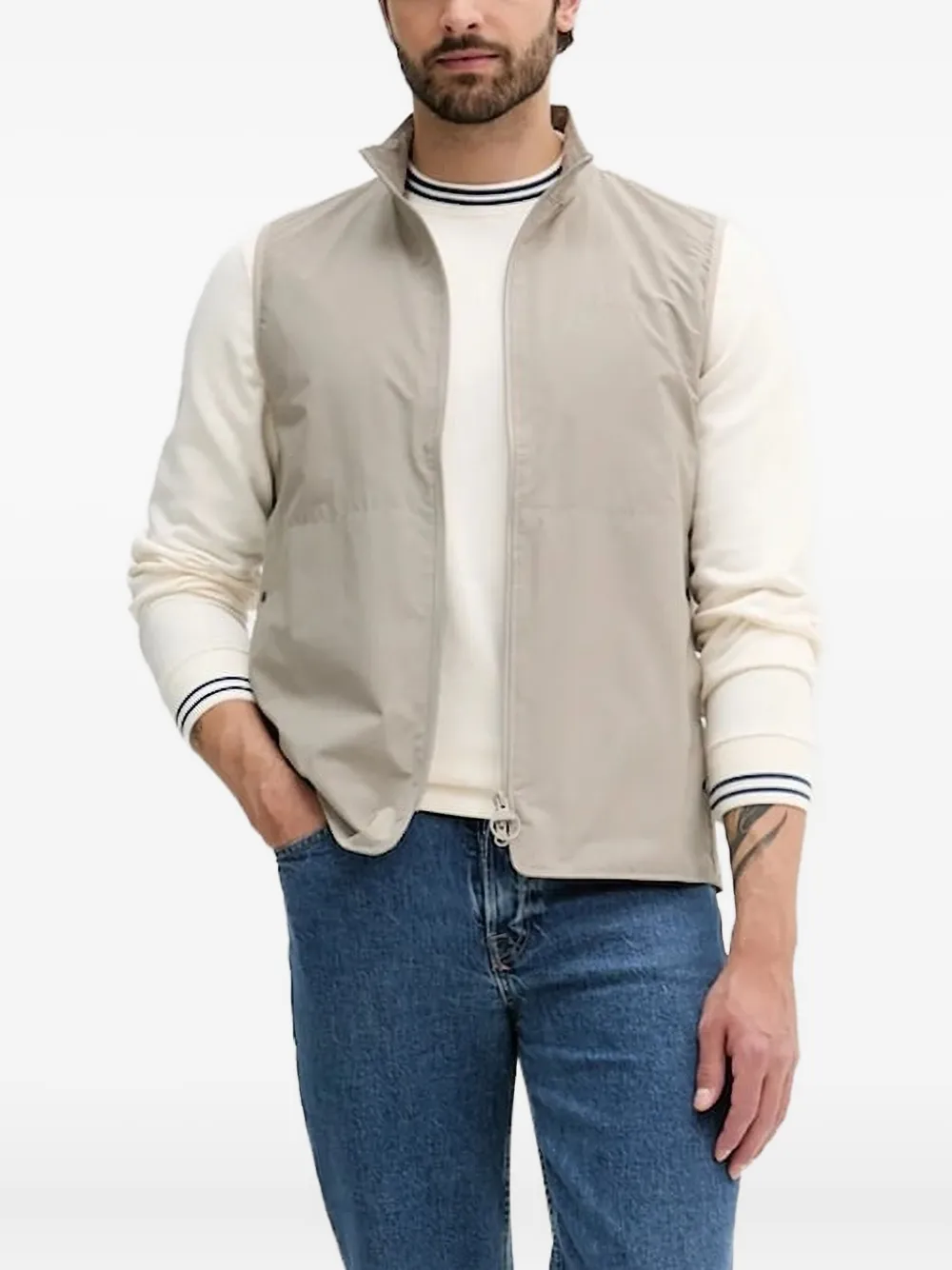 

Толстовка с круглым вырезом Barbour, белый