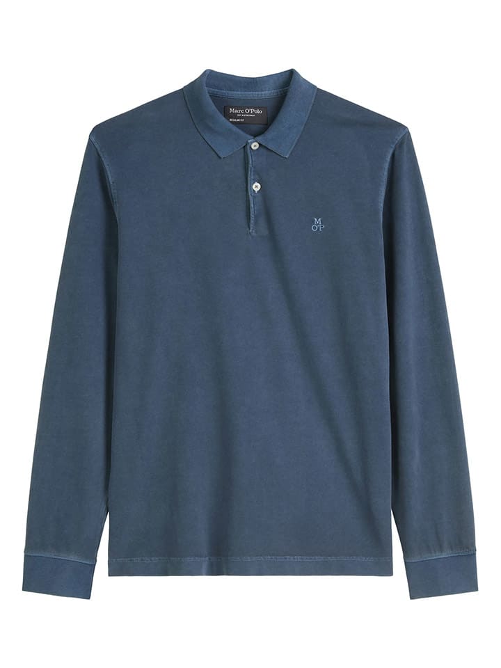 

Marc O'Polo Рубашка-поло темно-синего цвета, Синий, Marc O'Polo Рубашка-поло темно-синего цвета