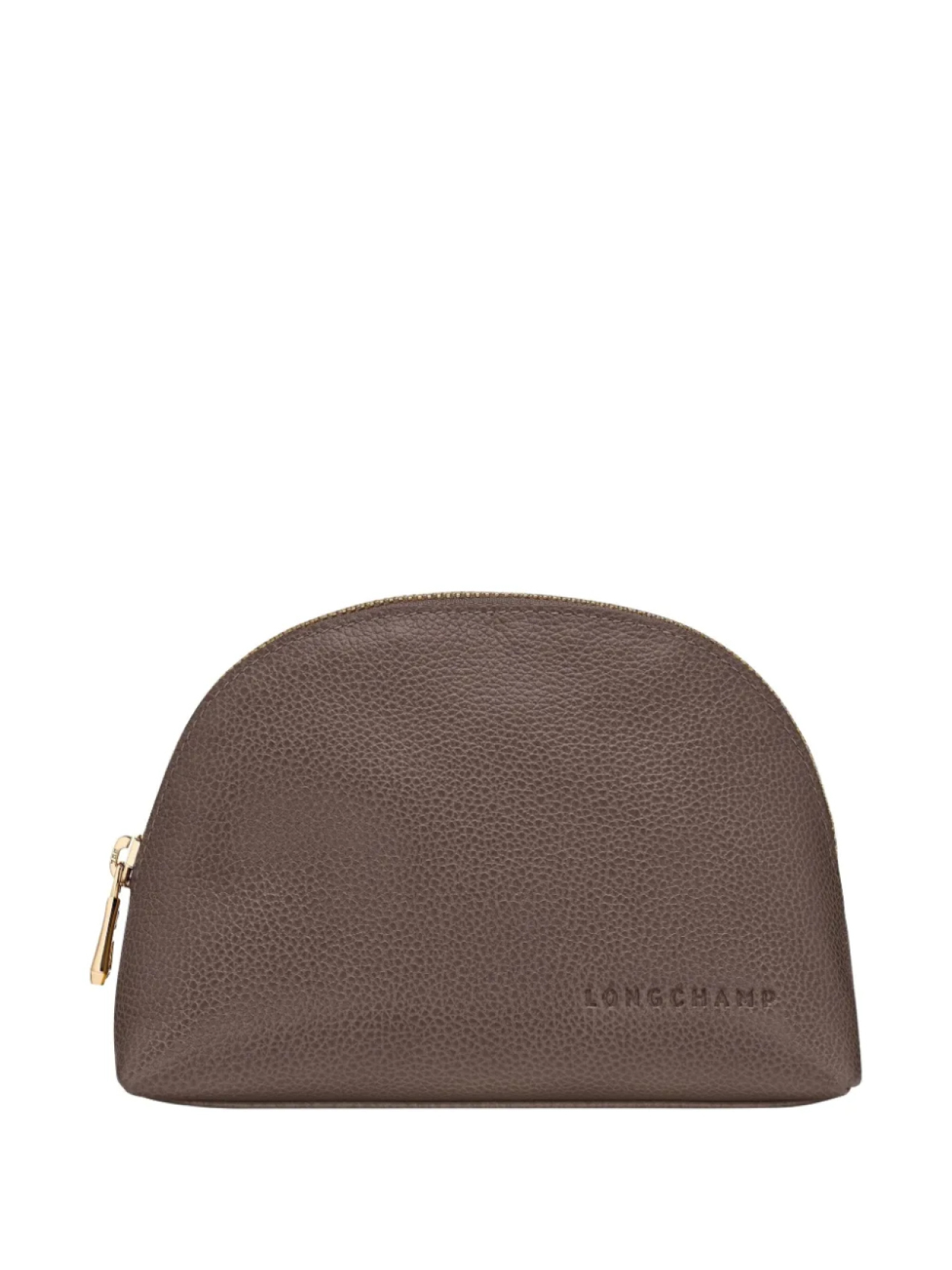 

Косметичка Longchamp Le Foulonné с тисненым логотипом, коричневый