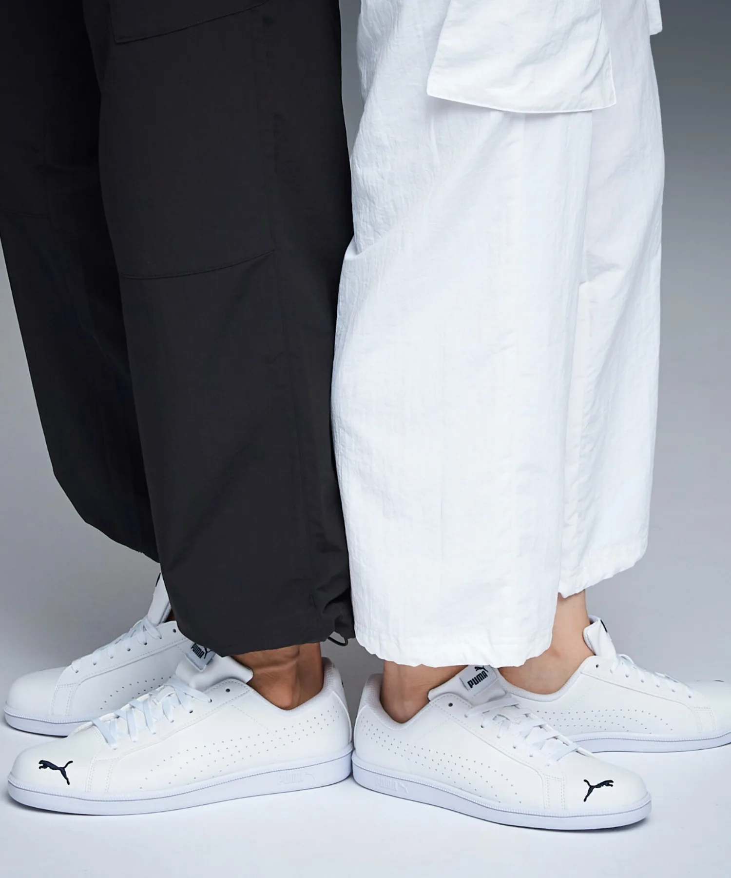 Унисекс кроссовки из искусственной кожи PUMA Smash Cat Perf FS SL белые