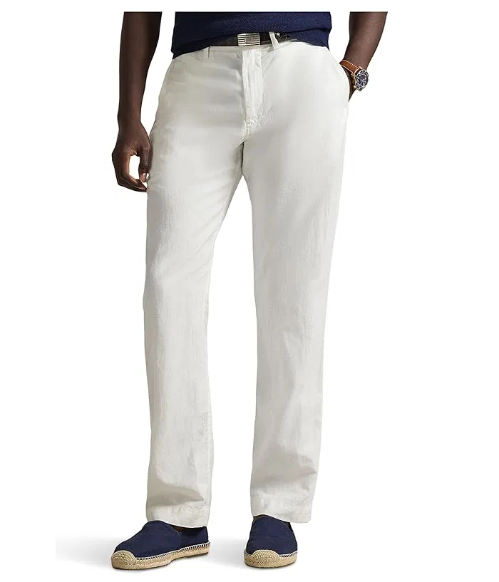 Брюки льняные Bedford Classic Fit Polo Ralph Lauren, White