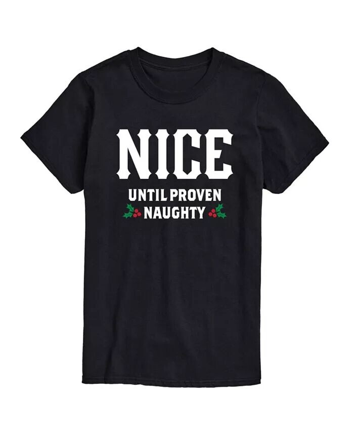 

Футболка мужская Nice Until Proven Naughty с коротким рукавом AIRWAVES, черный
