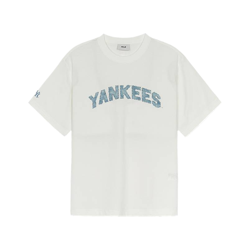 

MLB Футболка SS25 Unisex New York Yankees Ivory, Бежевый, MLB Футболка SS25 Unisex New York Yankees Ivory