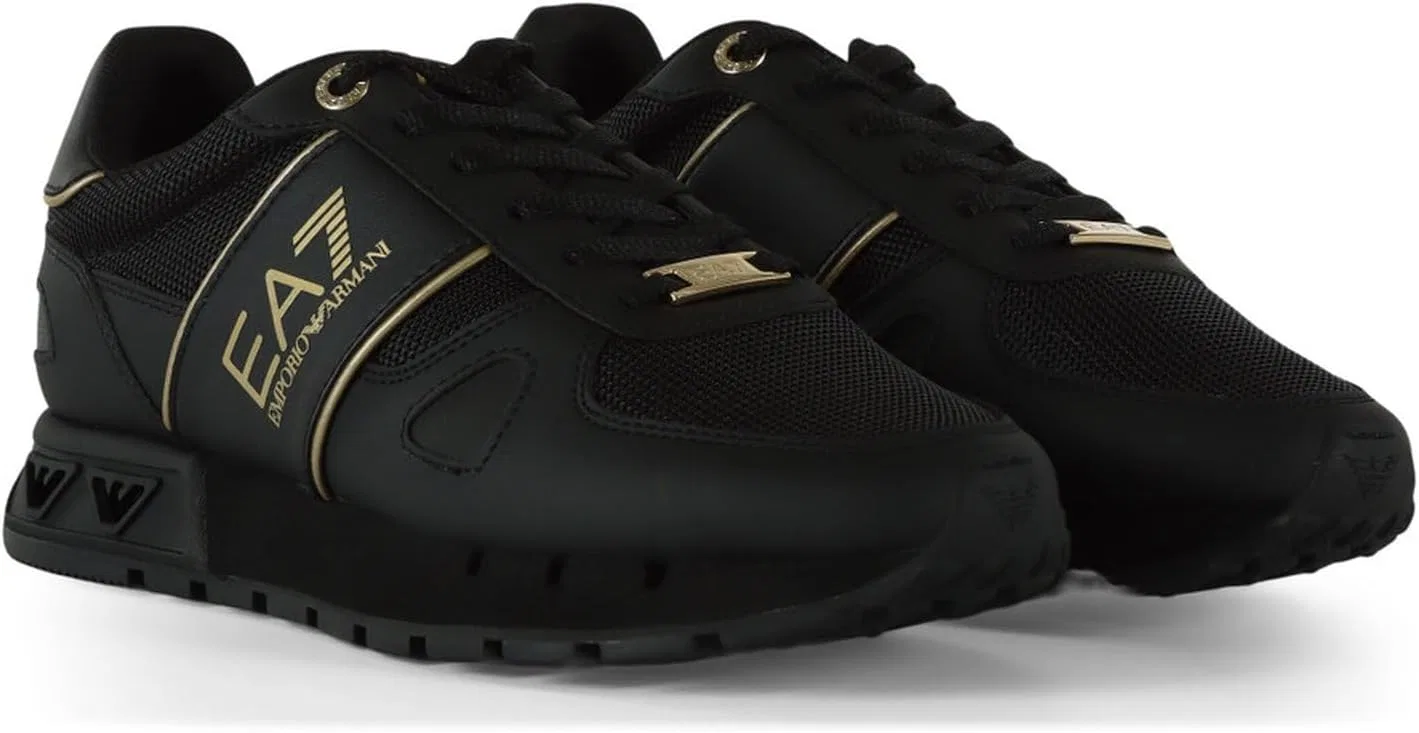 Кроссовки Emporio Armani для мужчин EA7 7X000613AF23027 8056643309088-46, Black Gold — фото 4