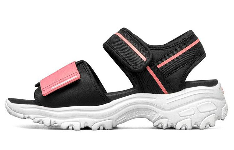 Пляжные сандалии D"Lites 1.0 женские черные/розовые Skechers