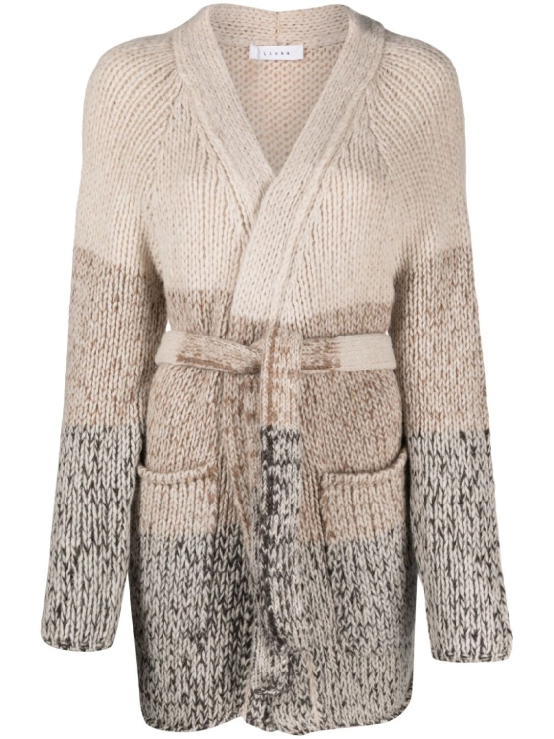 

Кардиган с поясом Liska, коричневый