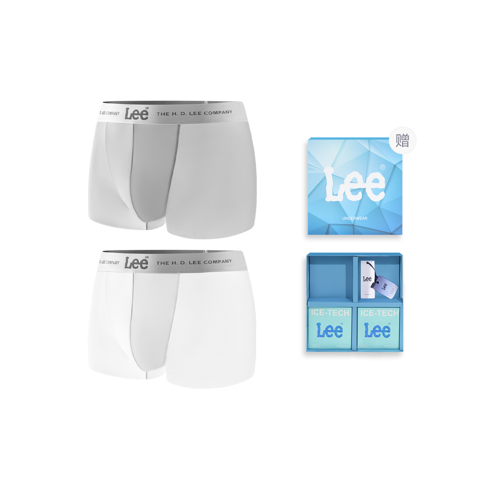 

Lee SS25 INDIGO летнее нижнее белье подарочный набор мужское 2 шт