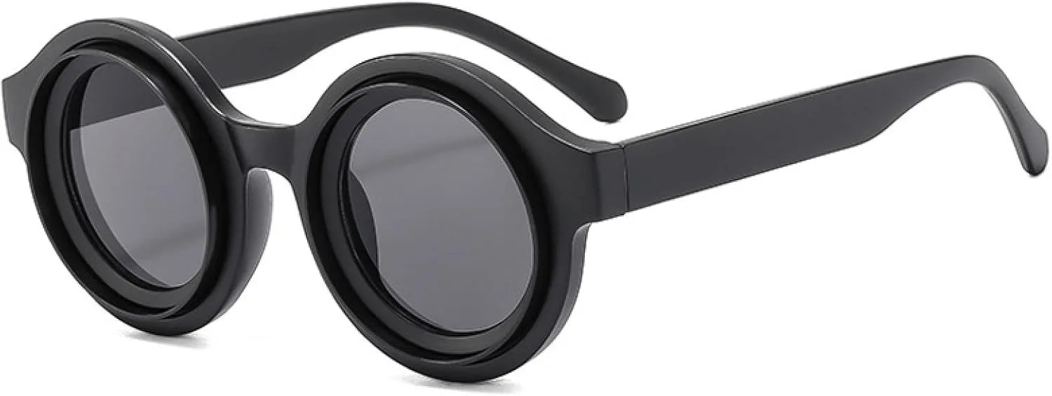 

Модные круглые женские солнцезащитные очки конфетных цветов в стиле ретро-панк для мужчин, трендовые очки с защитой от УФ-излучения UV400 HHZZYVY, Green Gray