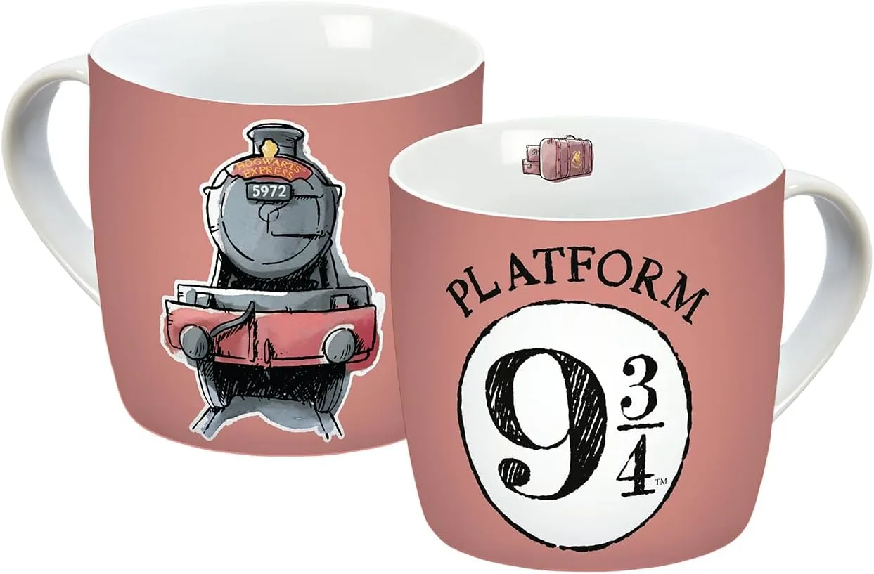 Кружка HP Hogwarts Express Watercolor 300 мл, Porcelain Mug, Harry Potter, Porcelain Gedalabels