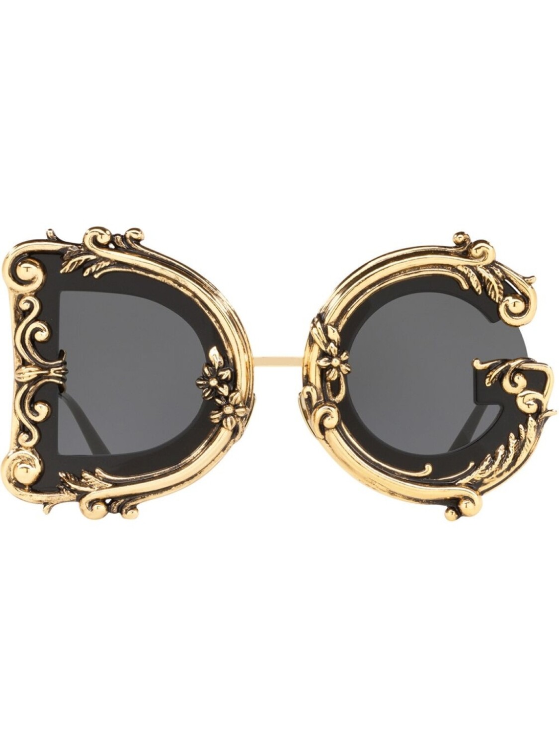 

Dolce & Gabbana Eyewear солнцезащитные очки Devotion в круглой оправе, черный