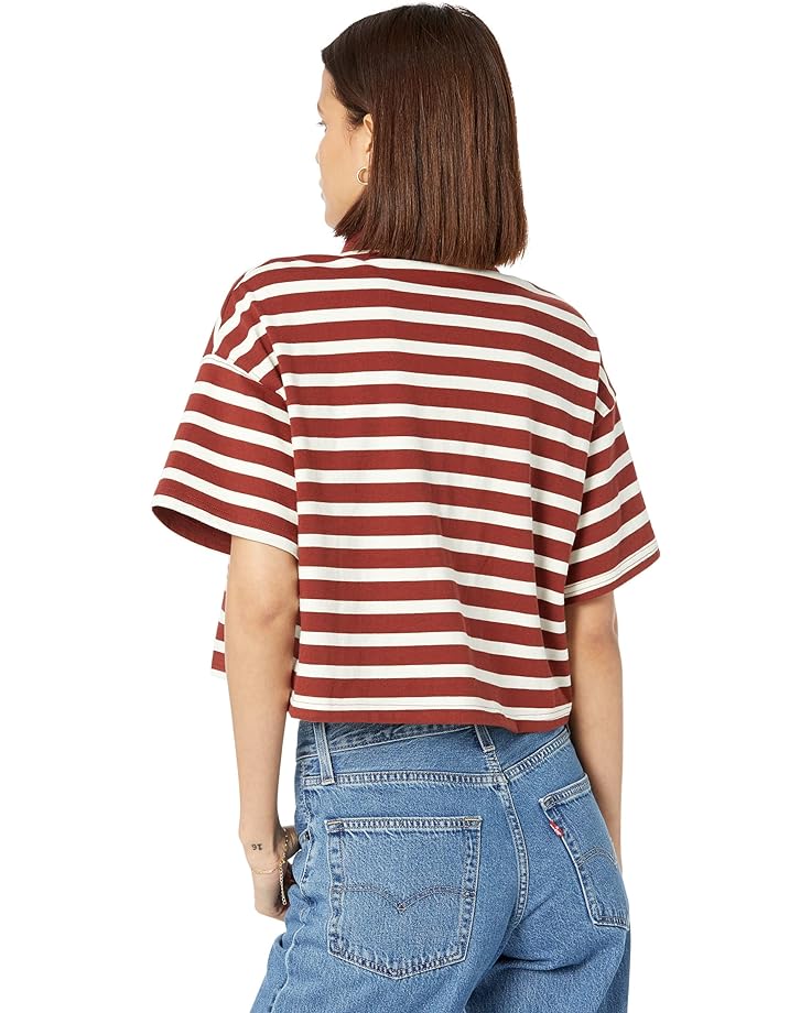 

Поло Levi's Premium Astrid Polo, цвет Cinnamon Fired Brick Stripe