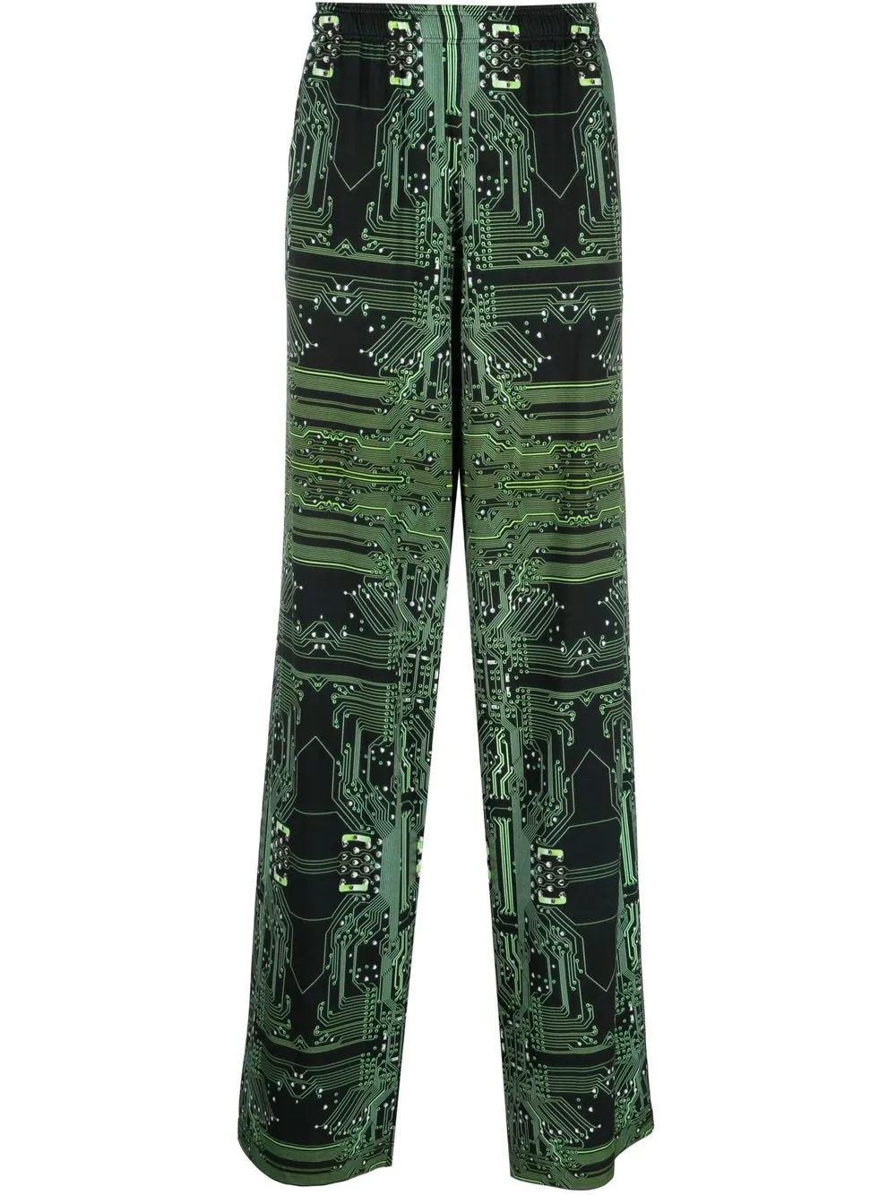 

Широкие брюки Cyber Fluid VETEMENTS, черный