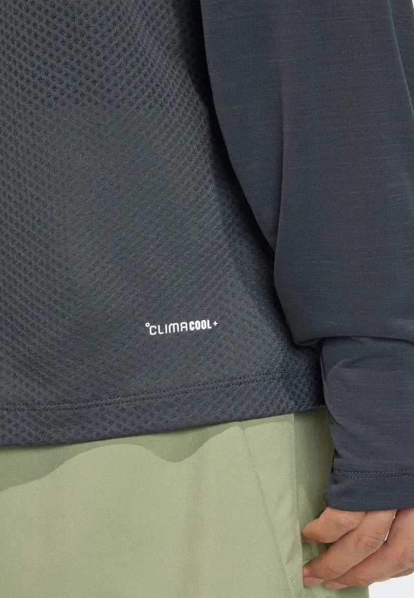 Футболка с длинным рукавом Adidas Terrex Xperior Climacool+ Long Sleeve T-Shirt, угольный — фото 4