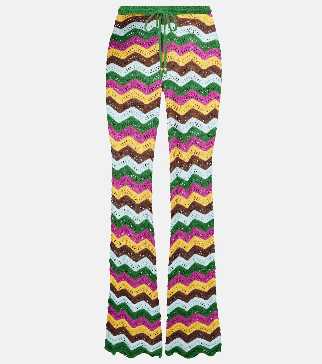 

Ким хлопковые прямые брюки с добавлением кружева Bananhot, Fancy Stripes