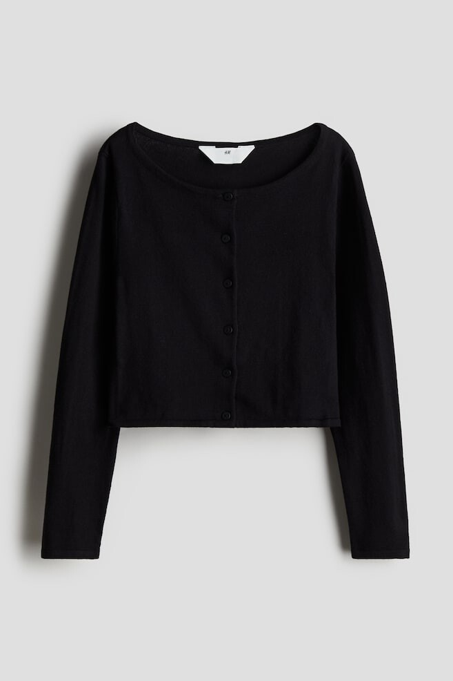 

Кардиган тонкой вязки H&M, черный
