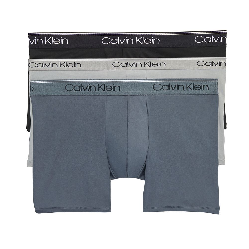 

Мужские плавки из эластичной микрофибры с низкой посадкой Calvin Klein (3 пары), цвет Black Turb Griffin