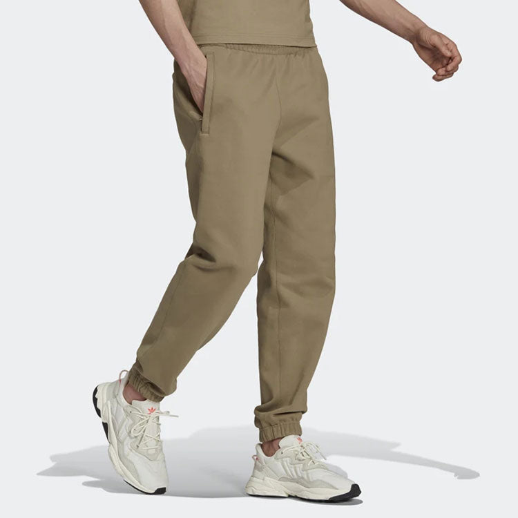 Спортивные брюки Men's adidas originals Logo Solid Color Bundle Feet Sports Pants/Trousers/Joggers Brown H62547 — фото 4