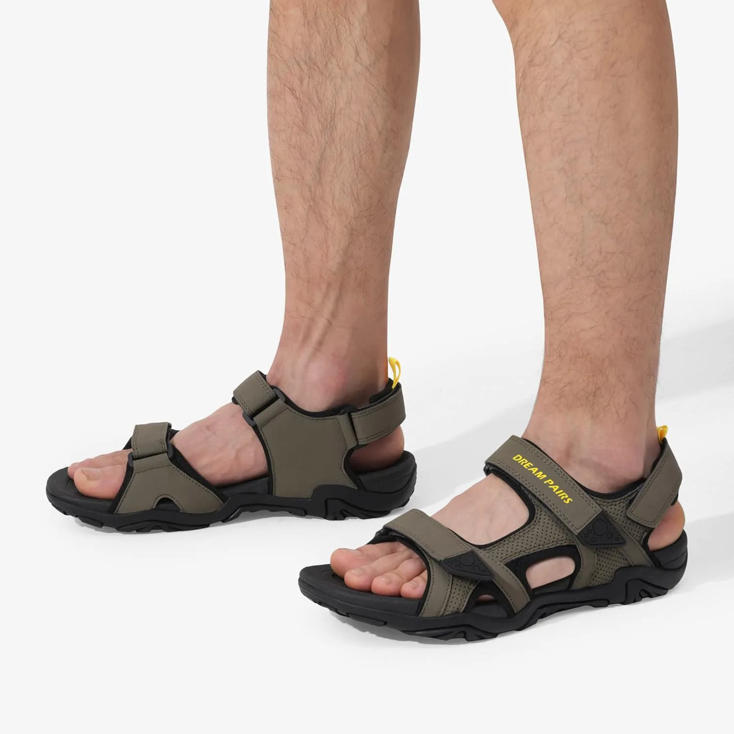 

Мужские сандалии DREAM PAIRS для пеших прогулок, водных видов спорта и пляжа, спортивные, с поддержкой свода стопы, летние сандалии, зеленый