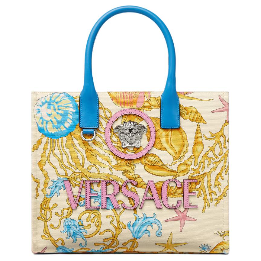 

VERSACE Фансиже Барокко хлопковая сумка шоппер