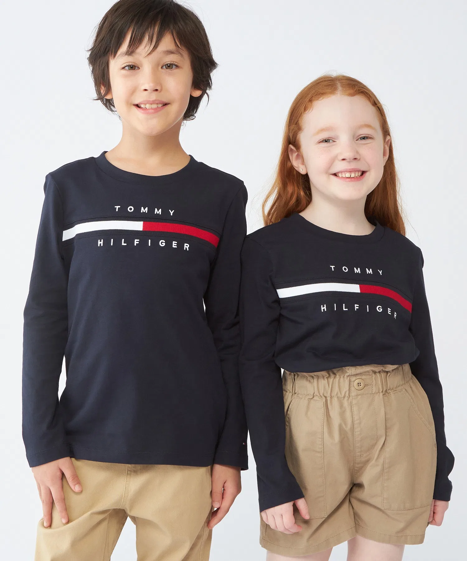 Детская футболка Tommy Hilfiger с длинным рукавом и логотипом