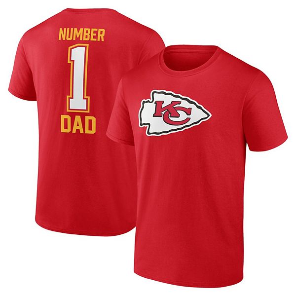 

Мужская красная футболка kansas city chiefs father's day Fanatics