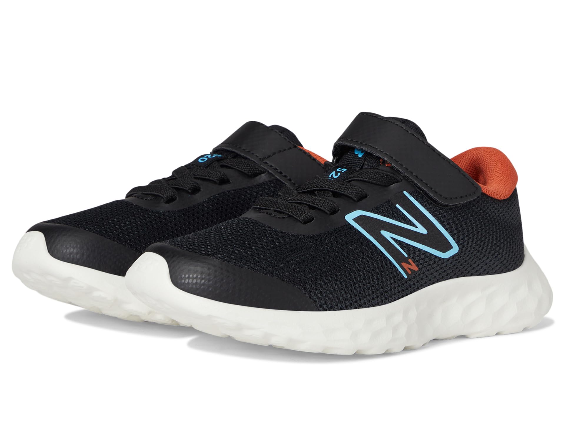 

Кроссовки New Balance Kids 520V8 Bungee Lace, Black/Team Sky Blue