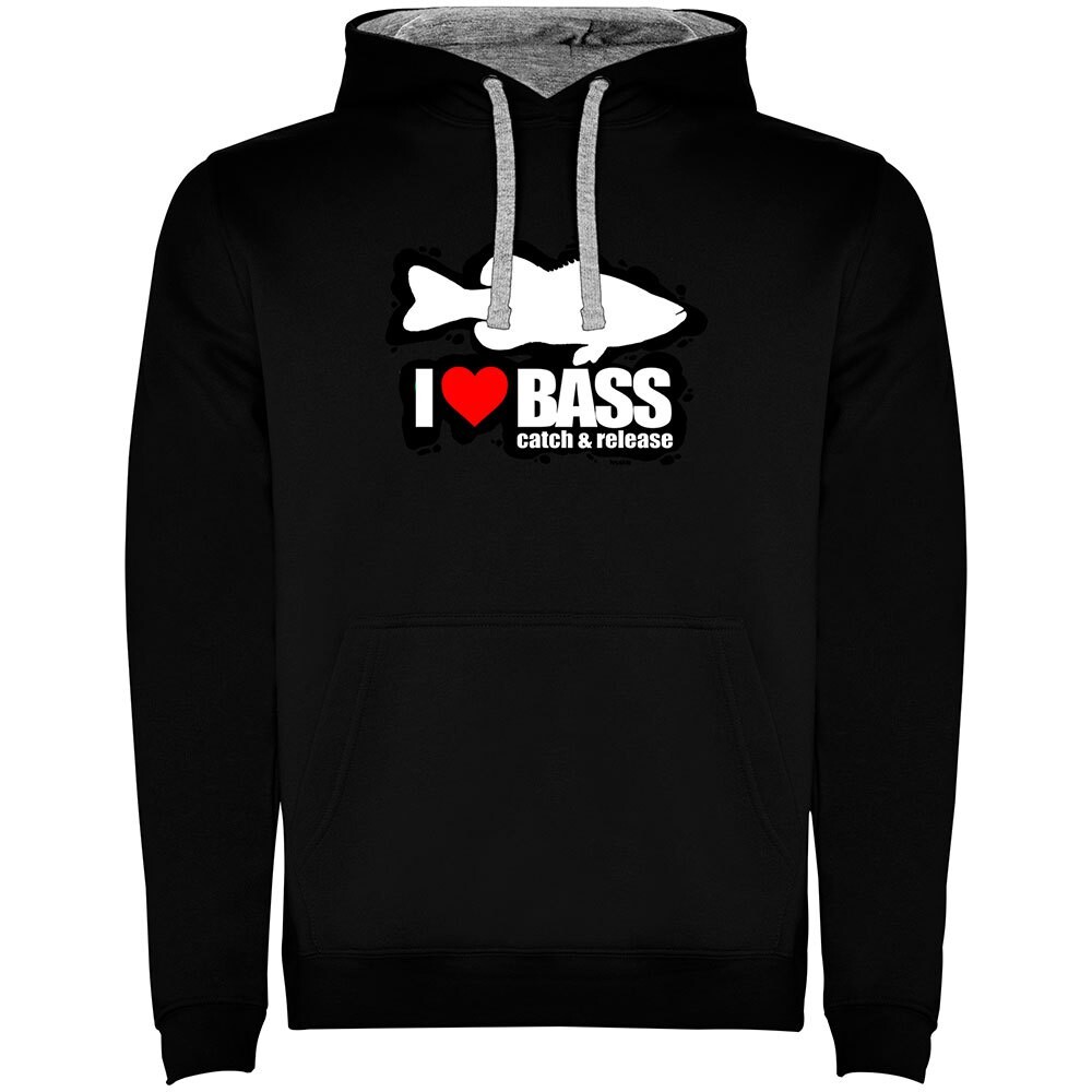 

Худи Kruskis I Love Bass Two-Colour, черный