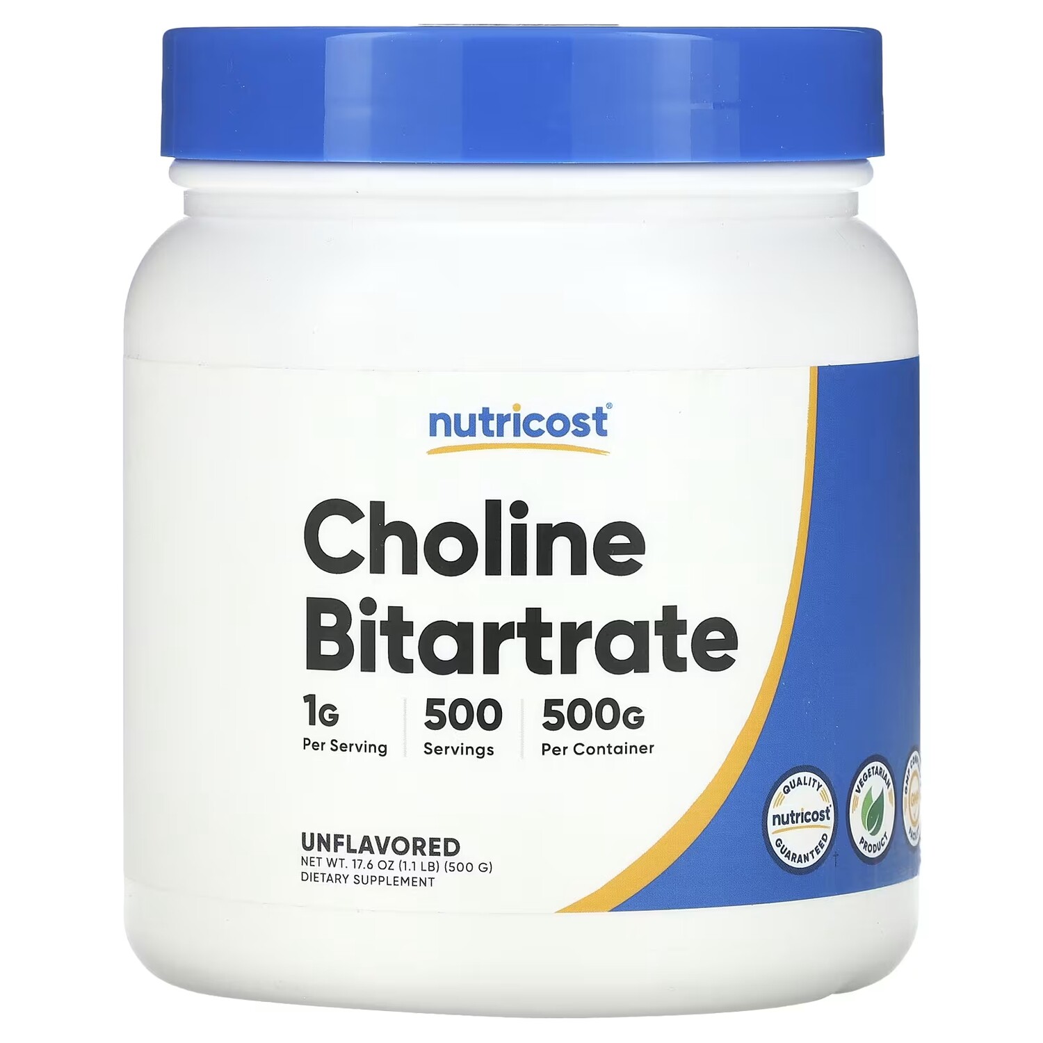 

Холин битартрат Nutricost, 500 г