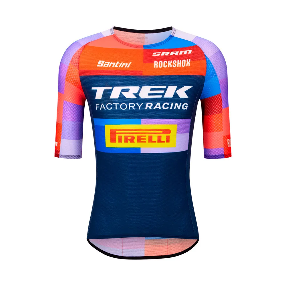 

Джерси Santini Trek Factory Racing 2025 short sleeve, мультиколор