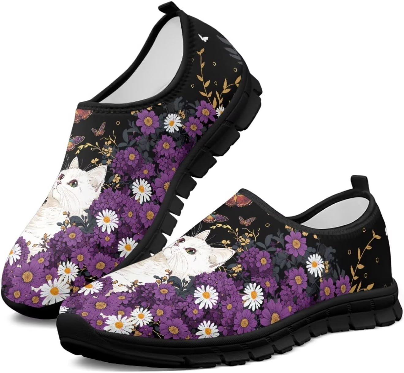 

Кроссовки для тенниса, балетки, прогулочные лоферы, кроссовки, обувь для широкой стопы, деловая офисная обувь для женщин и мужчин Ecaestolph, фиолетовый