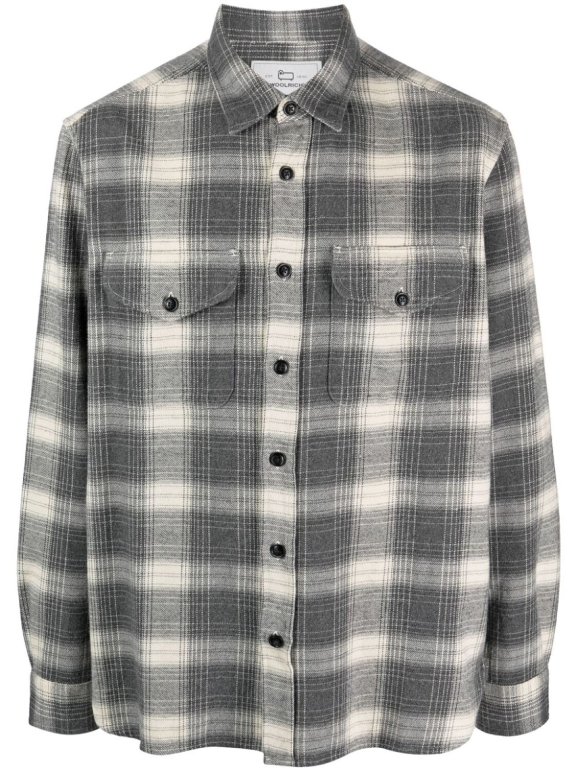 

Woolrich фланелевая рубашка в клетку, серый
