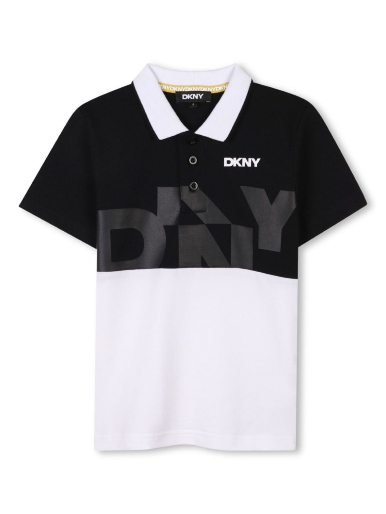 

Dkny Kids рубашка поло с логотипом, черный