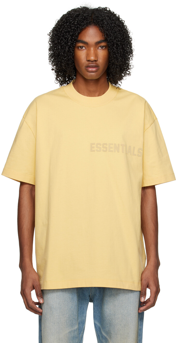 

Эксклюзивная желтая футболка SSENSE Fear of God ESSENTIALS