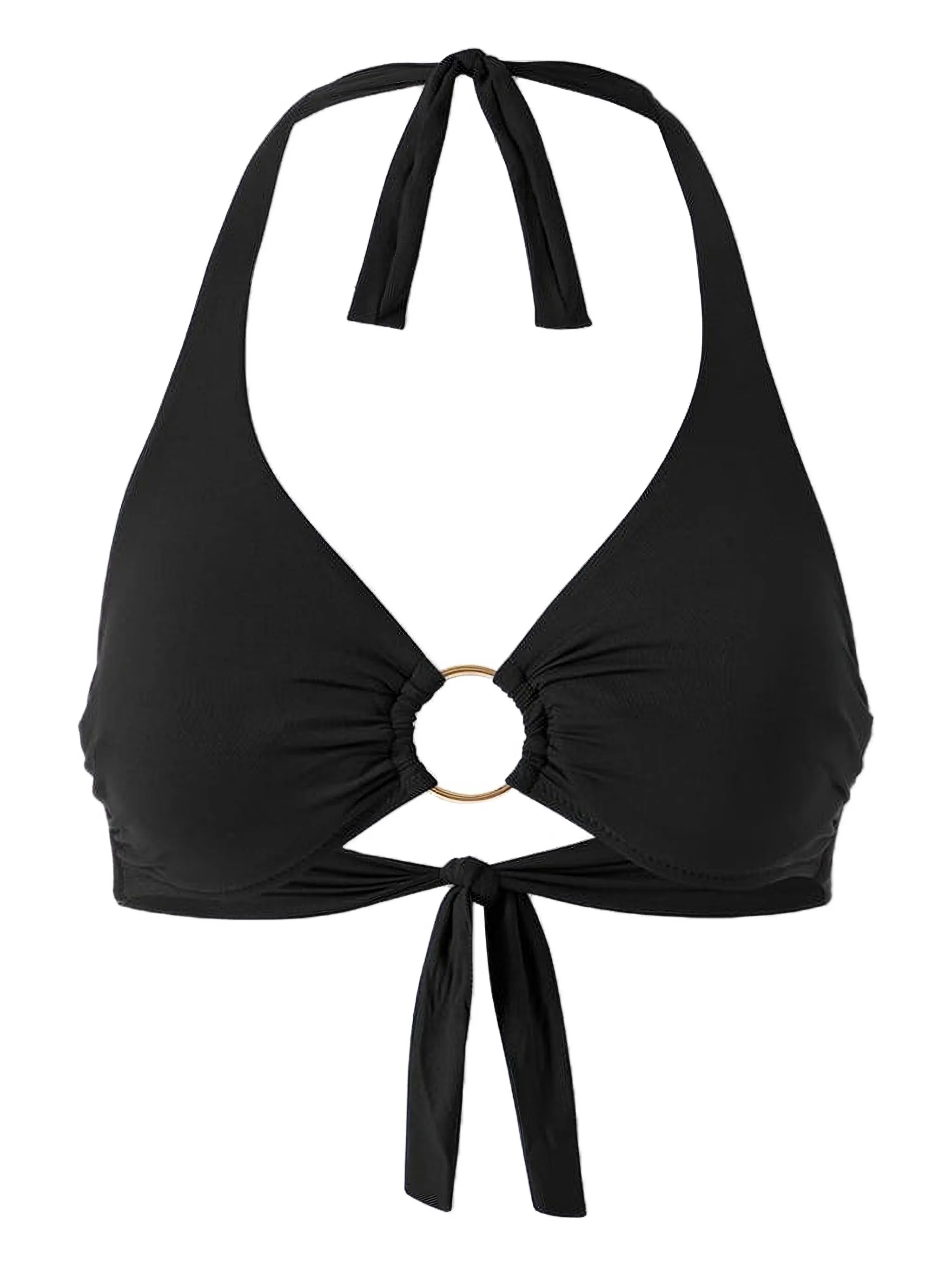 

Топ бикини с вырезом халтер Melissa Odabash, черный