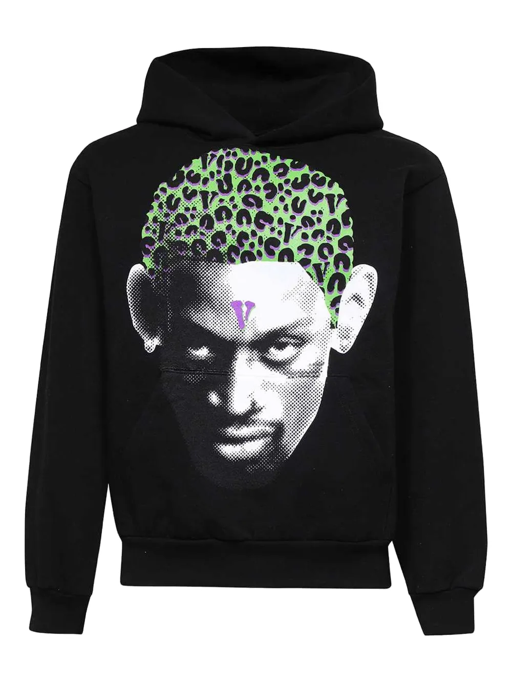 

Толстовка с капюшоном X Dennis Rodman Cheetah из хлопка Vlone, черный