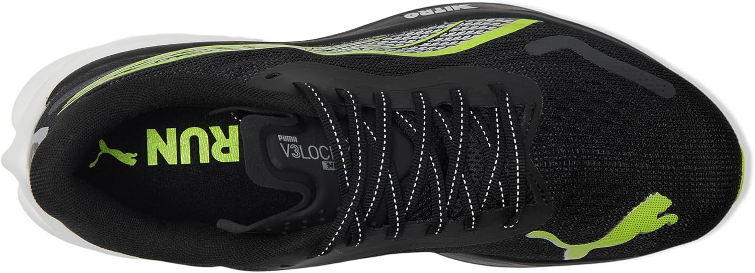Мужские кроссовки для бега Puma Velocity Nitro 3, черный/желтый — фото 2