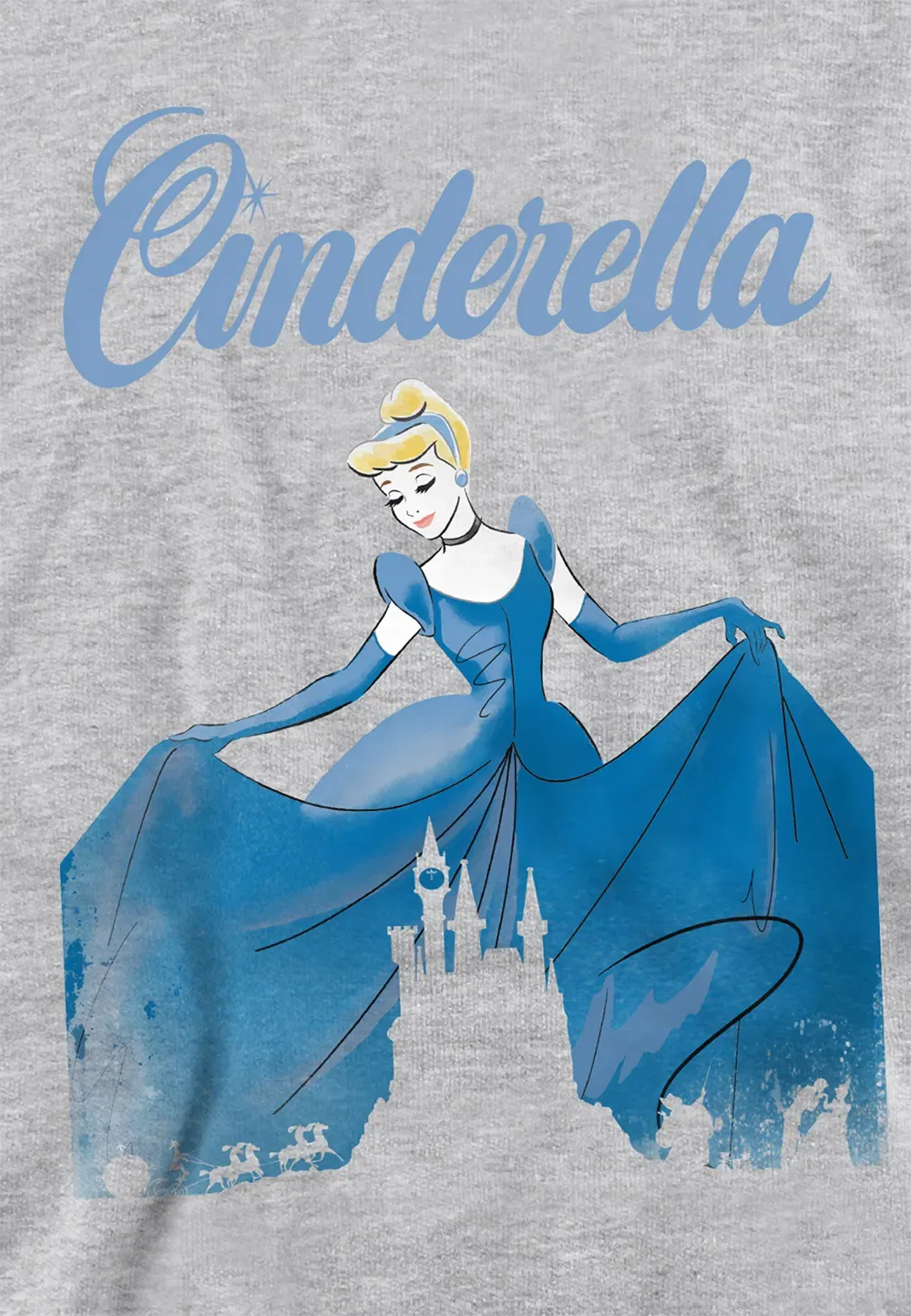 Детский худи Cinderella Icon Silhouettes Disney, серый — фото 2
