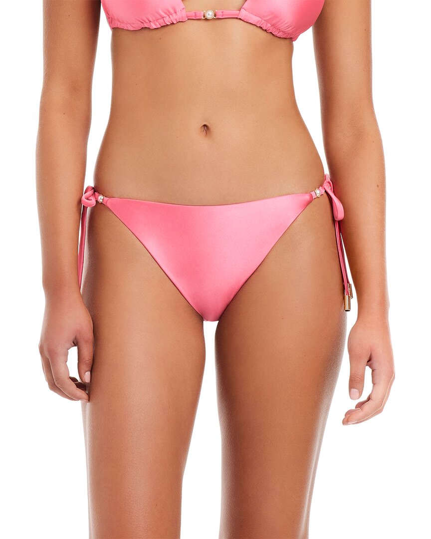 

Red Carter Блестящие однотонные жемчужные трусы-бикини с завязками по бокам