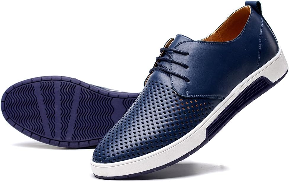 

Мужские повседневные оксфорды konhill - дышащие туфли-лоферы на шнурках, плоские кроссовки, темно-синий