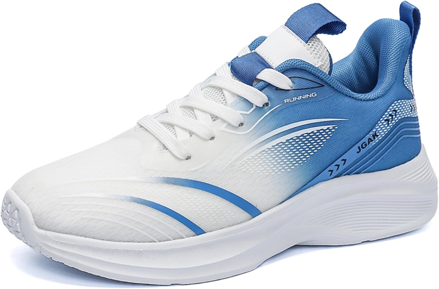 

Мужские спортивные кроссовки средней посадки с толстой подошвой, противоскользящие, легкие, удобные и модные, с сетчатыми шнурками для бега осенью и зимой, подходят для прогулок, покупок и занятий спортом Qaoterod, синий