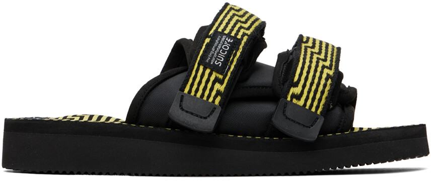 

Черно-желтые сандалии MOTO-JC01 Suicoke