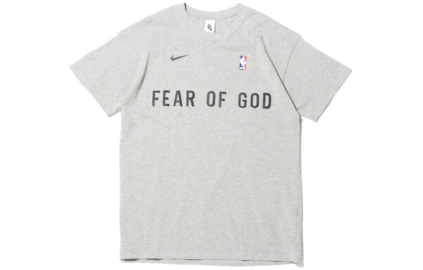 Футболка x fear of god x nba с коротким рукавом мужские Nike, серый — фото 2
