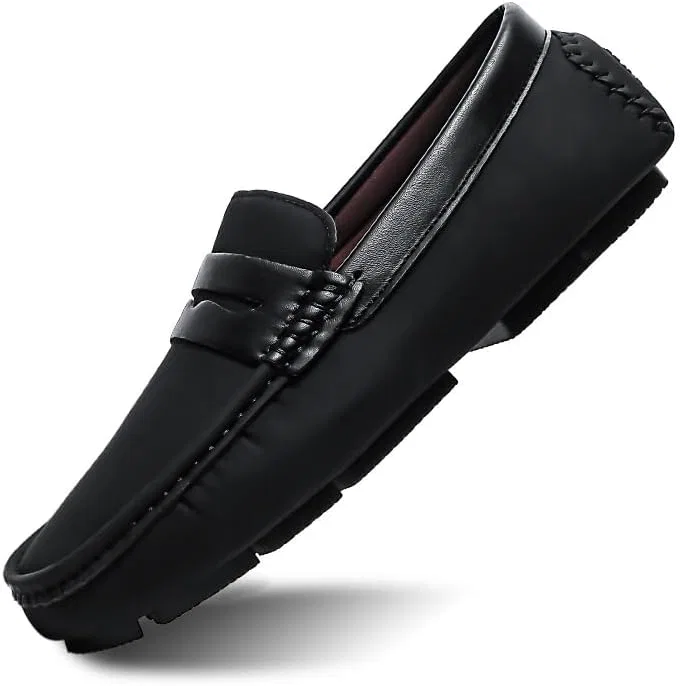 Лоферы кожаные Loafers for Men, черный SayfuR — фото 3