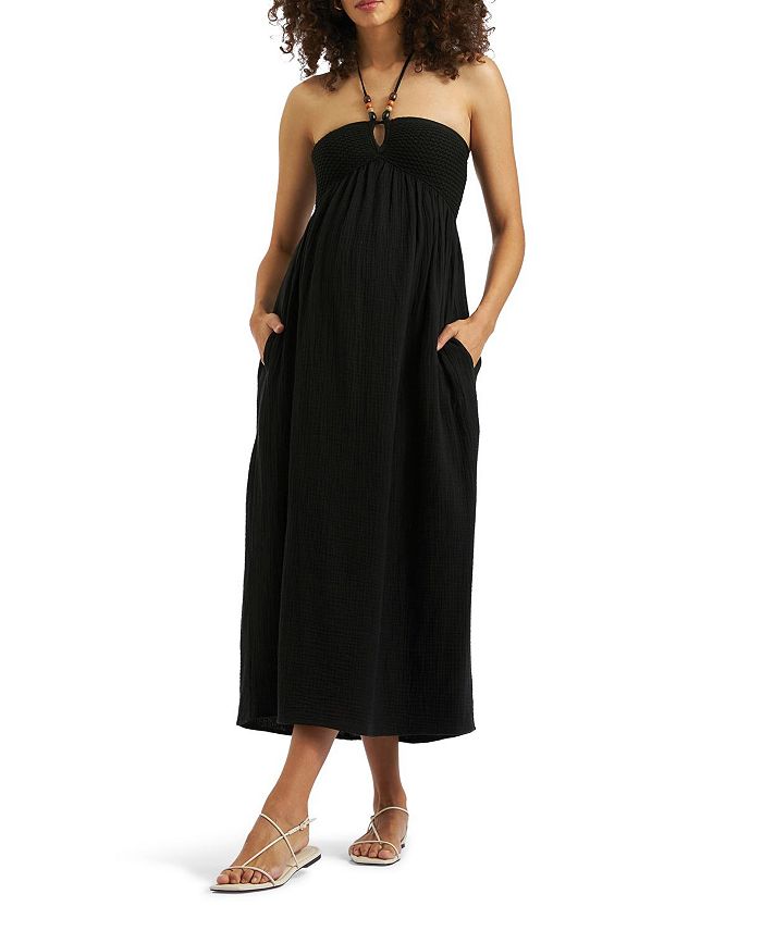 

Платье Evie с кружевной вязкой Ripe Maternity, черный