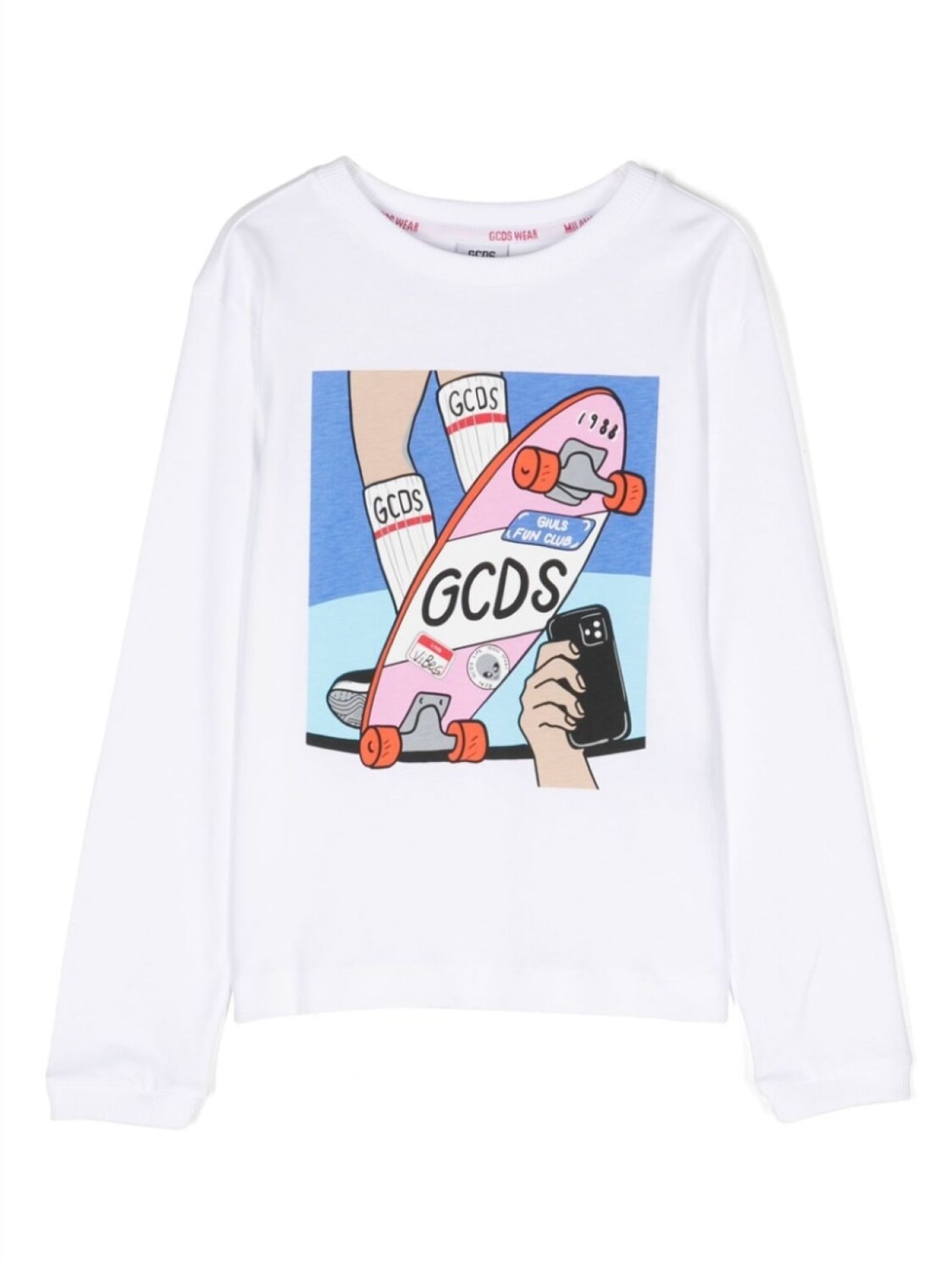 

Gcds Kids толстовка с принтом, белый