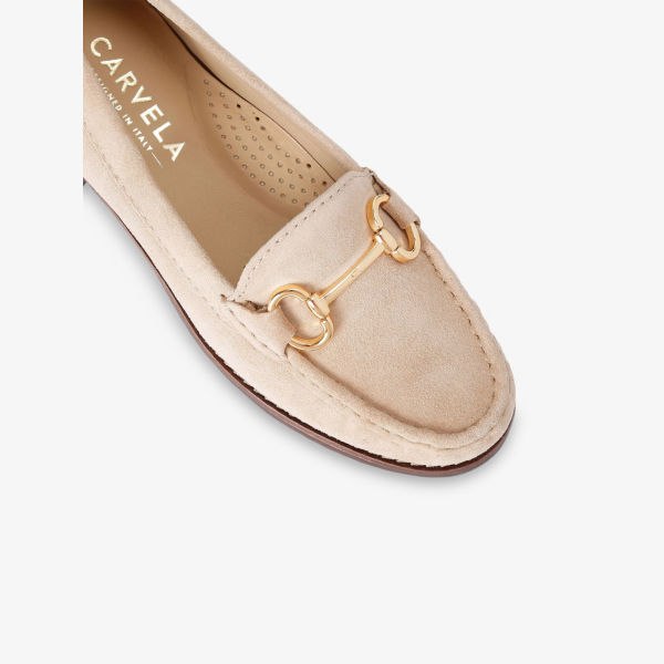 Лоферы замшевые Carvela Comfort Click, кремовый — фото 4