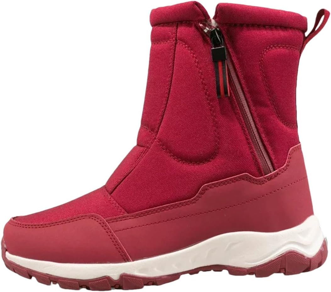 

Мужские зимние ботинки для теплого снега, ботинки средней высоты с утеплителем, плюшевые зимние ботинки для мужчин и женщин, хлопковые ботинки Generic, Women Zaohong