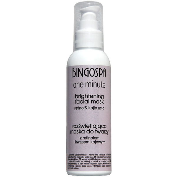 

Осветляющая маска для лица с ретинолом и койевой кислотой, 135 г Bingospa One minute