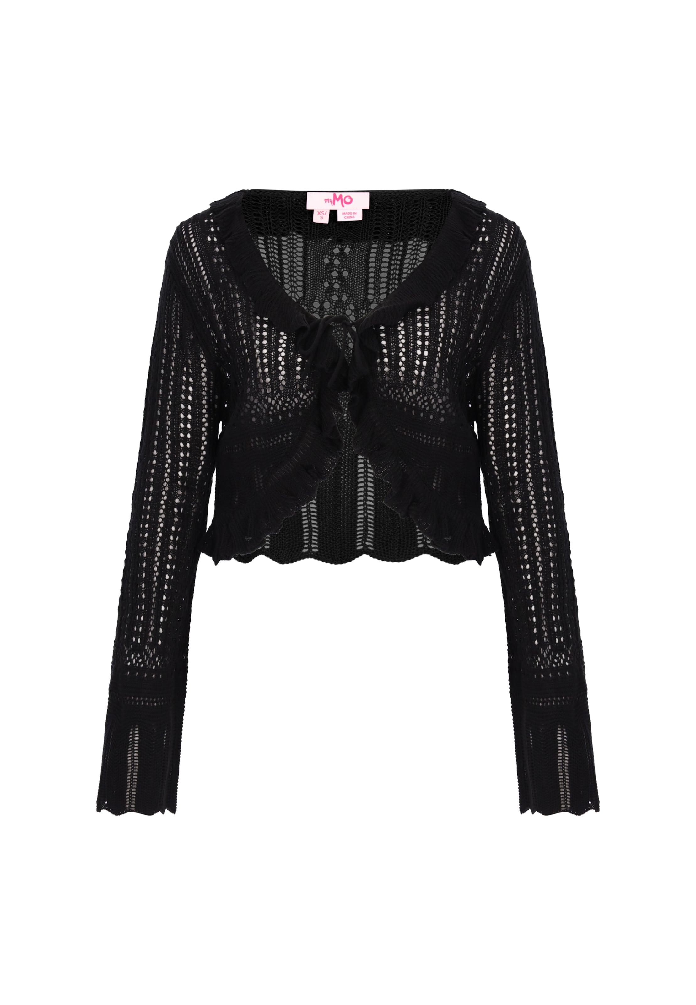 

MYMO Кардиган 'Young Fashion' в черном цвете