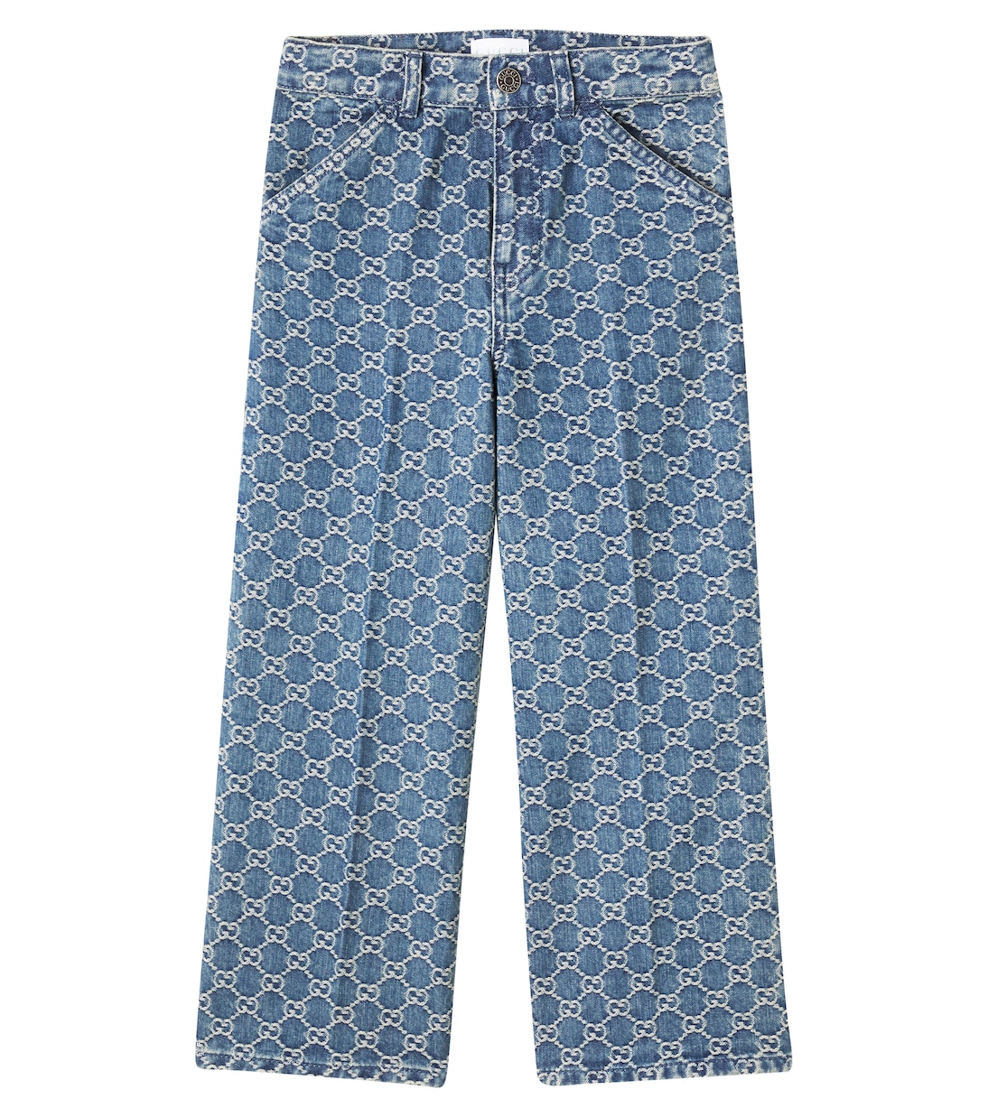 

GG джинсы с жаккардовым узором Gucci Kids, Deep Azure